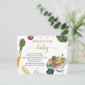 Invitation Carte Postale Livres Marché de Producteurs Pour Bébé (Debout devant)