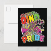 Invitation Carte Postale Logo de Dino Pride (Devant / Derrière)