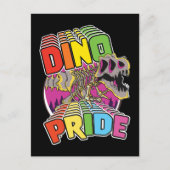 Invitation Carte Postale Logo de Dino Pride (Devant)