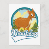 Invitation Carte Postale logo de voyage au Manitoba Canada (Devant)