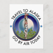 Invitation Carte Postale logo de voyage en Alaska (Devant)