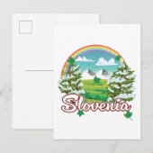 Invitation Carte Postale logo Slovénie Travel (Devant / Derrière)