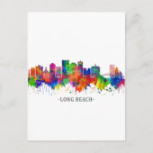 Invitation Carte Postale Long Beach California Skyline (Devant)