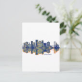 Invitation Carte Postale Long Beach Skyline (Debout devant)