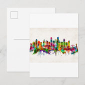 Invitation Carte Postale Los Angeles California Skyline (Devant / Derrière)