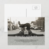 Invitation Carte Postale Lycée Photo Graduation Party Garys Moderne (Devant / Derrière)