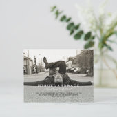 Invitation Carte Postale Lycée Photo Graduation Party Garys Moderne (Debout devant)