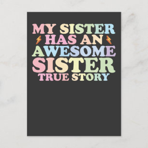 Invitation Carte Postale Ma Soeur A Une Magnifique Sister True Story