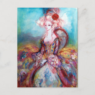 INVITATION CARTE POSTALE MADAME POMPADOUR