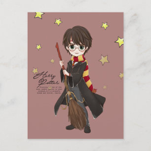 Invitation Carte Postale Magical HARRY POTTER™ Watercolor