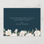 Invitation Carte Postale Magnolia mariage (Dos)