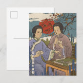 Invitation Carte Postale Mahjong (Devant / Derrière)