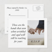 Invitation Carte Postale Mains (Devant / Derrière)