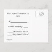 Invitation Carte Postale Mains (Dos)