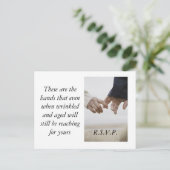 Invitation Carte Postale Mains (Debout devant)