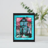 Invitation Carte Postale Maison d'invitation (Debout devant)