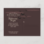 Invitation Carte Postale Maison haunted (Dos)