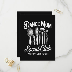 Invitation Carte Postale Maman du club social de maman de danse