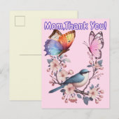 Invitation Carte Postale Maman, Merci ! (Devant / Derrière)