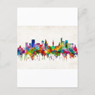 Invitation Carte Postale Manchester England Skyline