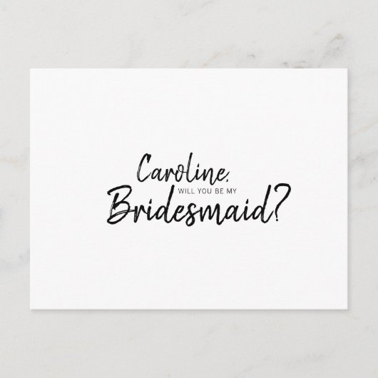Invitation Carte Postale Mandy Bridal - Proposez-vous d'être ma doyenne (Devant)