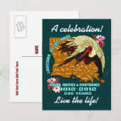 Invitation Carte Postale Mardi Gras Louisiane Bicentennial Party Voir Notes (Devant / Derrière)