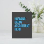 Invitation Carte Postale Mari Daddy Comptable (Debout devant)