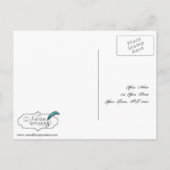 Invitation Carte Postale Mariage campagnard d'ours en bois de grange RSVP (Dos)