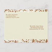 Invitation Carte Postale Mariage chrétien Earthy Hues L'amour n'échoue jama (Dos)