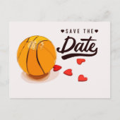 Invitation Carte Postale Mariage de Basketball Enregistrer la Date (Devant)