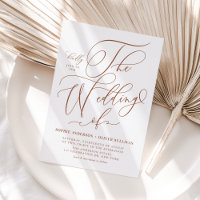 Mariage de calligraphie Whimsical de Terracotta