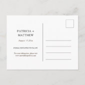 Invitation Carte Postale Mariage de citron d'été Enregistrer la date (Dos)