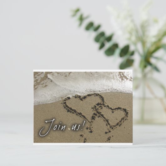Invitation Carte Postale Mariage de destination ! (Debout devant)