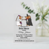 Invitation Carte Postale Mariage de hérisson de dessin animé drôle (Debout devant)