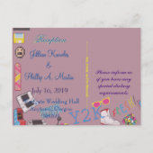 Invitation Carte Postale Mariage de jeu vidéo (Dos)