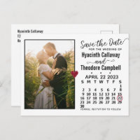 Mariage Enregistrer la date Avril 2023 Calendrier