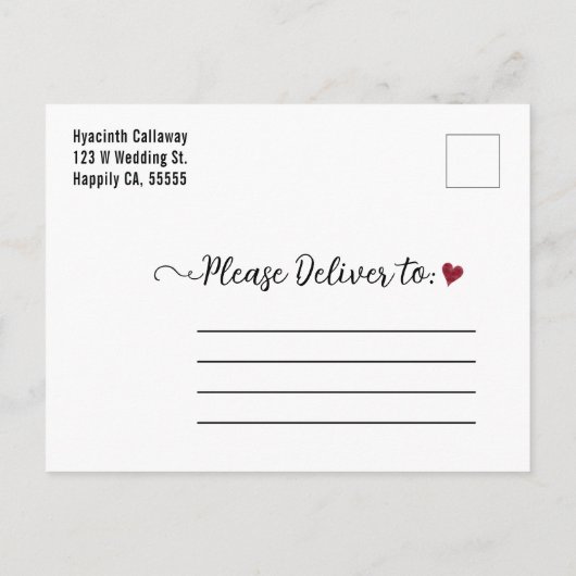 Invitation Carte Postale Mariage Enregistrer la date Mars 2023 Calendrier P (Dos)