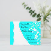 Invitation Carte Postale Mariage Gown (Debout devant)