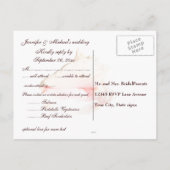 Invitation Carte Postale Mariage Invités RSVP Conch Seashell (Dos)