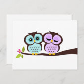 Invitation Carte Postale Mariage Lavender et Mint Ows (Devant / Derrière)