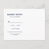 Invitation Carte Postale Mariage maritime en tuile jaune espagnol RSVP REPA (Dos)