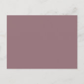 Invitation Carte Postale Mariage Mauve Script Signature (Dos)
