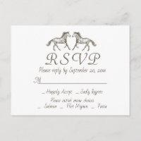 Mariage occidental RSVP Cheval Rustique Pays