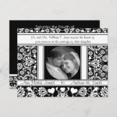 Invitation Carte Postale Mariage photo Enregistrer la date (Devant / Derrière)