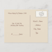 Invitation Carte Postale Mariage plage RSVP (Dos)
