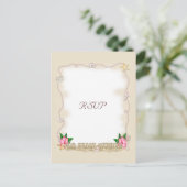 Invitation Carte Postale Mariage plage RSVP (Debout devant)