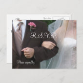 Invitation Carte Postale Mariage R.S.V.P. (Devant / Derrière)