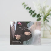 Invitation Carte Postale Mariage R.S.V.P. (Debout devant)