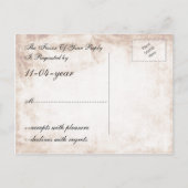Invitation Carte Postale mariage rustique mason jar rsvp (Dos)