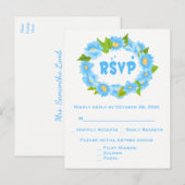 Invitation Carte Postale Mariage Rustique Réponse Pot Mason Cœurs Brun Beig (Devant / Derrière)